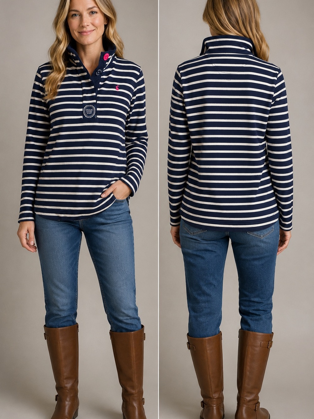 Joules Cowdray French Navy Stripe
Pullover US 8